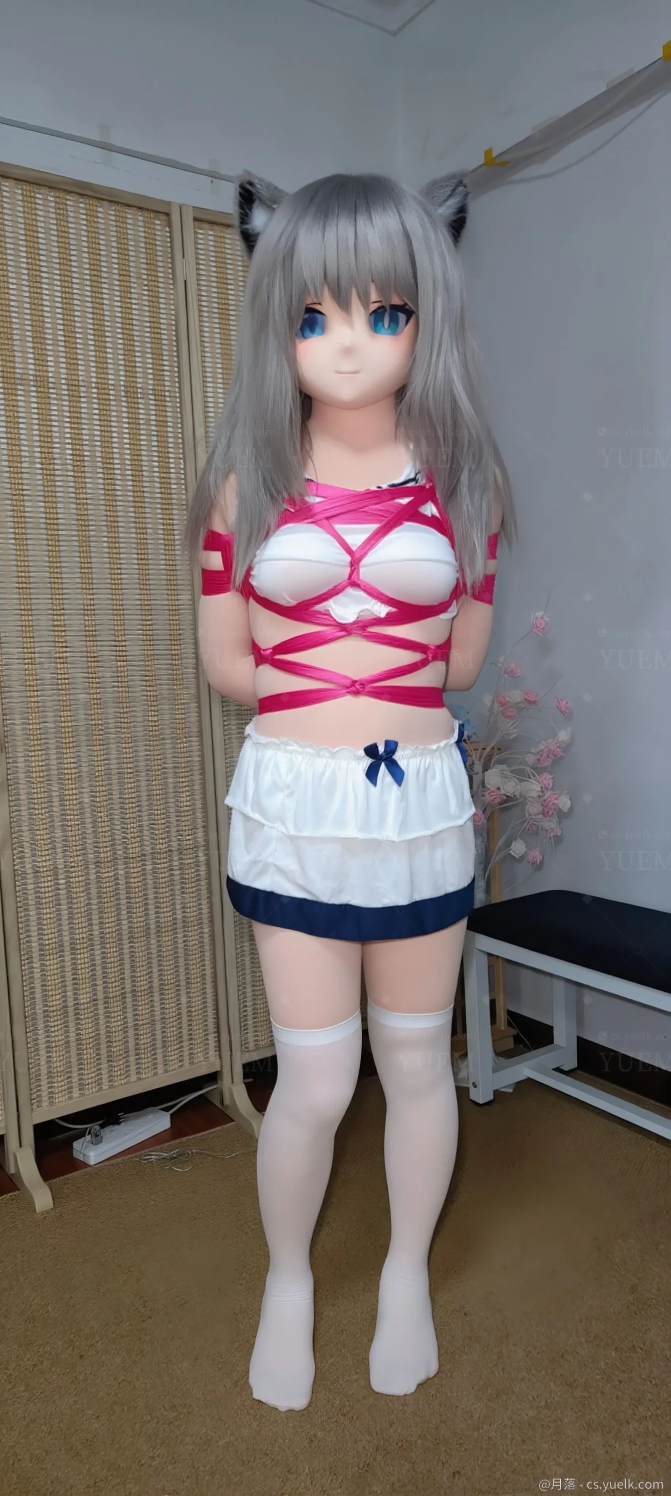 丝带捆绑超好看的镣铐-月梦社区-YUEM-视频-束缚-Fettered-链结-脚镣-手铐-镣铐玩具月梦社区